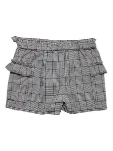 Cherry Crumble Girls Checked Technology Shorts