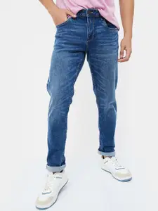 Forca by Lifestyle Men Skinny Fit Low Distress Light Fade Jeans