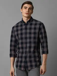 Louis Philippe Jeans Men Slim Fit Buffalo Checks Opaque Checked Casual Shirt