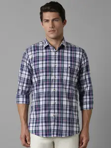 Louis Philippe Sport Men Slim Fit Tartan Checks Opaque Checked Casual Shirt