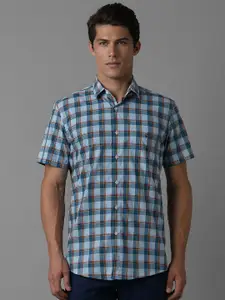 Louis Philippe Sport Men Slim Fit Opaque Checked Casual Shirt