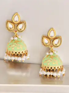OOMPH Dome Shaped Jhumkas Earrings
