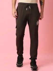 V-Mart Men Printed Cotton Mid Rise Joggers
