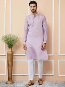 See Designs Men Floral Embroidered Regular Kurta with Pyjamas