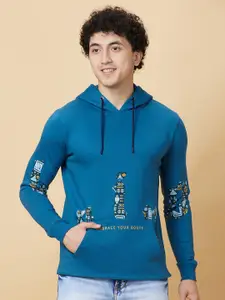 Being Human Printed Hooded Sweatshirt