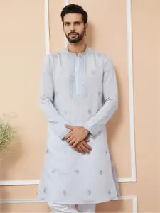 See Designs Men Embroidered Chikankari Pathani Kurta