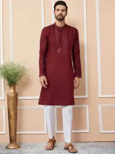 See Designs Men Thread Work Kurta