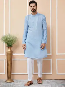 See Designs Men Thread Work Kurta