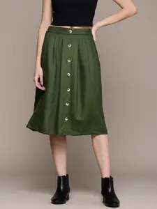 The Roadster Lifestyle Co. Button-Down Flared Skirt