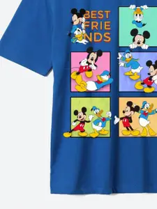 YK Disney Boys Mickey Mouse Printed Applique T-shirt