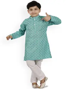 BAESD Boys Printed Regular Kurta with Trousers