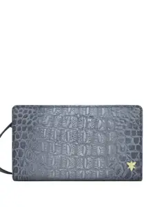 Anuschka Women Abstract Leather Zip Around Wallet