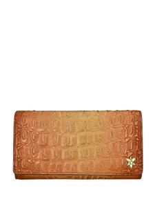 Anuschka Women Abstract Leather Three Fold Wallet