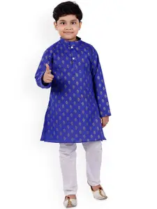 BAESD Boys Ethnic Motifs Printed Regular Kurta with Trousers