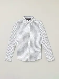 Tommy Hilfiger Boys Opaque Printed Casual Shirt
