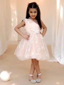 Fayon Kids Net Fit & Flare Midi Dress