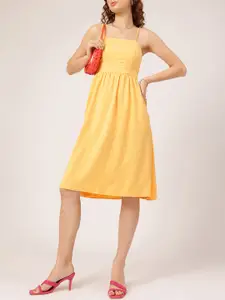 DressBerry Smocked Detail A-Line Dress