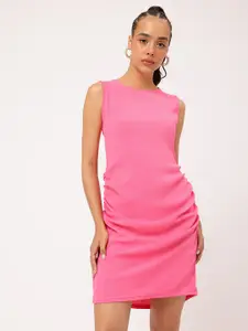 DressBerry Ruched Rave Mini Sheath Dress