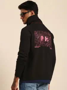 Being Human Turtle Neck Pure Cotton Printed Sweatshirt