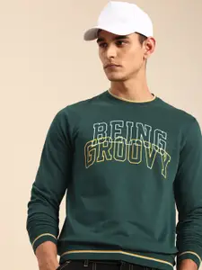 Being Human Printed Pure Cotton Sweatshirt