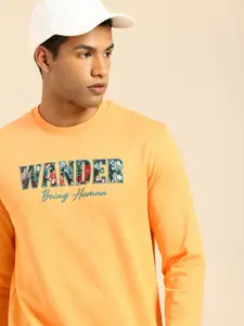 Being Human Typography Printed Pure Cotton Sweatshirt