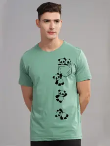 ADRO Men Printed Applique T-shirt