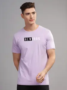 ADRO Men Typography Raw Edge T-shirt