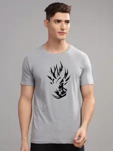 ADRO Men Typography Printed Raw Edge T-shirt