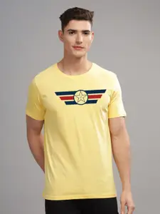 ADRO Men Printed Applique T-shirt