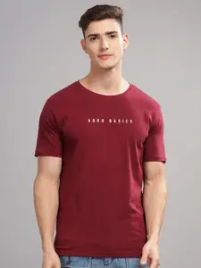 ADRO Men Typography Raw Edge T-shirt