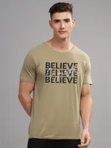 ADRO Men Typography Printed Pockets T-shirt