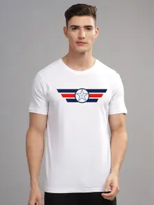 ADRO Men Printed Applique T-shirt