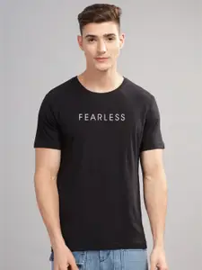 ADRO Men Typography Raw Edge T-shirt