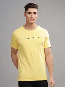 ADRO Men Typography Raw Edge T-shirt