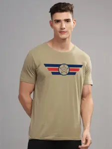 ADRO Men Printed Applique T-shirt