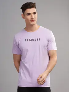 ADRO Men Typography Raw Edge T-shirt