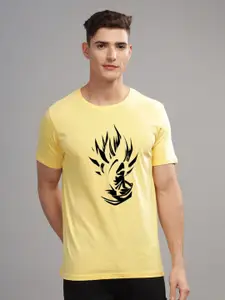 ADRO Men Typography Printed Raw Edge T-shirt