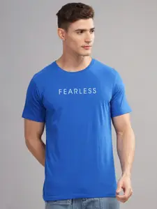 ADRO Men Typography Applique T-shirt