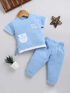 Moms Love Infant Boys Pure Cotton T-shirt With Joggers