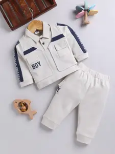 Moms Love Infant Boys Pure Cotton T-shirt  with Joggers