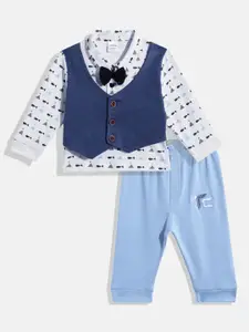 Moms Love Infant Boys Pure Cotton T-shirt With Joggers