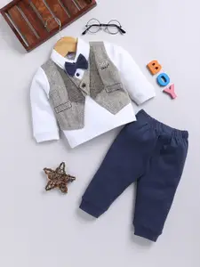 Moms Love Infant Boys Pure Cotton T-shirt With Joggers