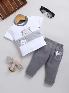 Moms Love Infant Boys Pure Cotton T-shirt With Joggers