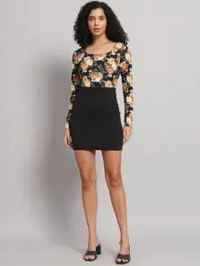 Dream Beauty Fashion Set Sania Printed Top With Mini Skirt Co-Ords