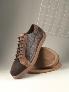 CARLO ROMANO Men Printed Suede Fashion