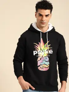Being Human Printed Hooded Sweatshirt