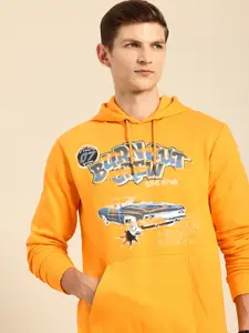 Being Human Brand Logo Printed Hooded Sweatshirt