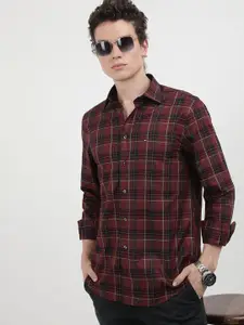 Tommy Hilfiger Men Tartan Checks Opaque Checked Casual Shirt