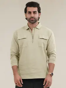 Maniac Men Polo Collar Pockets T-shirt