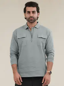 Maniac Men Polo Collar Pockets T-shirt